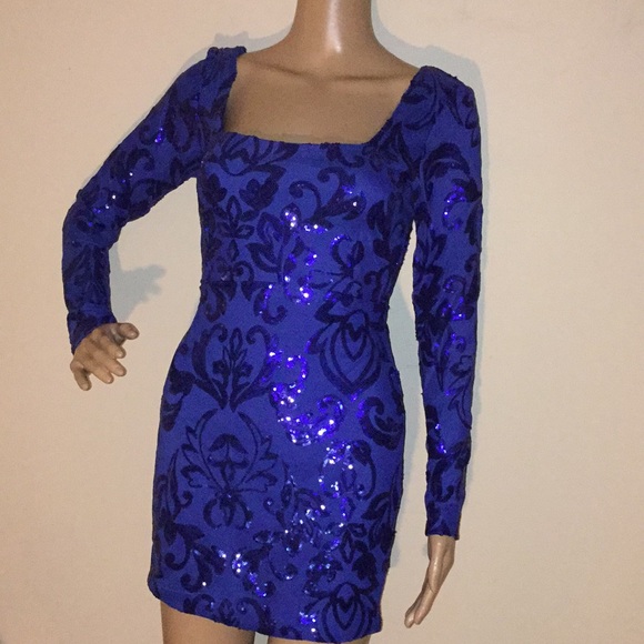 Sequin Bodycon lace-up back mini dress NWT - Picture 7 of 10